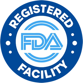 FDA registered facility badge