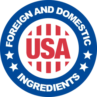 Foreign and domestic ingredient sourcing badge